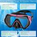 Gimilife Swim Mask - Anti-Fog Diving Goggles with Nose Cover and Earplugs for Adult Snorkeling & Scuba Dive - Black/Pink - Buy Online on SooperMarket.com