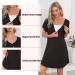 Sykooria Women's Maternity Nightdress - Black S | Nursing Nightgown with Button Down Front, V Neck, and Short Sleeves | Soft and Comfortable Sleep Shirt for Pregnant Women - Buy Online on SooperMarket.com