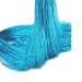 Hair Tinsel Gold Extensions 250 Strads Holographic Sparkle Tinsel Glitter Synthetic Shiny Straight Hair for Girl Woman Decoration (Lake Blue) 250 Lake Blue