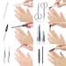 Marqus Solingen 12-Piece Manicure Pedicure Set in Real Leather Etui | Complete Hand & Foot Care - Perfect for Parties - Red - Buy Online on SooperMarket.com