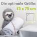 Kolibri Baby Towel with Hood | 100% Cotton Oeko Tex 100 | 75x75 cm | Unisex Gift for Birth | Safari Design | Clinic Supplier No. 1 - Buy Online on SooperMarket.com