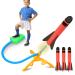 Rocket Toy Foot Pump Rocket Foam Outdoor Toy Rocket Toy with 3 Foam Rockets Gifts for Boys Girls