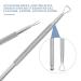 KALLORY Stainless Steel Nail Scraper and Cuticle Pusher Set - Triangle Gel Polish Remover Tool (4 Pcs, Silver) - Buy Online on SooperMarket.com