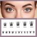 Cluster Lashes 144 Pcs Individual Eyelash Extensions - 10/12/14/15/16mm C/CC/D Curl - Thin Band, Reusable & Natural Soft - OP20 - Buy Online on SooperMarket.com