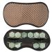 Adjustable Jade Stones Eye Mask - Magnet Therapy Sleeping Eye Cover for Travel & Naps | Green - Buy Online on SooperMarket.com