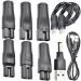 BoEea 10 pieces 5V razor charger usb power cable adapter set for a variety of electric hair cutter razor care devices air purifiers and other HQ8505 charging cables 10 plugs