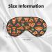 SSIMOO Pizza Pattern Eye Mask - Soft Breathable Sleep Mask for Women | Perfect for Travel & Relaxation - Buy Online on SooperMarket.com