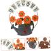 ABOOFAN Pendant Office Decor Welcome Wall Hanging Sign Wall Hanging Decor Front Door 3d Ornament 42X36CM Orange - Buy Online on SooperMarket.com