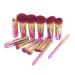 Zetiling 10PCS Makeup Brush Set - Portable Eyebrow Eyeshadow Powder & Concealer Brushes for Flawless Makeup Application - Buy Online on SooperMarket.com
