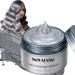 Silver Gray Hair Wax Pomades Temporary Hair Spray Color Coloring Mud Grey Hair Dye Wax Long Lasting Washable Treatment Matte Hairstyle Ash Non-Greasy Hair Wax for Party Date Cosplay