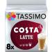 Tassimo Costa Latte Coffee Pods 1x 8 - Buy Online on SooperMarket.com