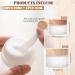 Buy Tuakimce White Matted Glass Cream Can - 20ml/30ml Clear Hip Empty Container with Lid & Liner | 4 Piece Set with Yellow Wooden Grain Cover - Ideal for International Shipping - Buy Online on SooperMarket.com