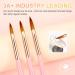 LEDSUUEI Kolinsky Acrylic Nail Brush Set - Size 8/10/14 - High Quality Durable Brushes for Beginner Nail Art - Ideal for Acrylic Powder and Gel Nails - 3D Nail Art Tool - A-COLOR - Buy Online on SooperMarket.com