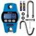 Hanging Weight Scale | 660lb Digital Electronic Weighing Scale with Accurate Sensors | for Hunting, Outdoor, Bass Fishing, Big Game, Farm, Large Luggage, Hoyer Patient Lift (Polycarbonate Blue)
