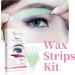 Facial Wax Strips Kit - 24 Strips for Eyebrow Shaping & Hair Removal at Home | Ideal for Sensitive Skin - Includes 4 Calming Oil Wipes - Buy Online on SooperMarket.com