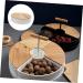 Cabilock 1 Set Office Fruit Plate Grill Vegetable Tray Wrought Iron Plastic Spraying Dried Fruit White Snack 26X26X7CM White - Buy Online on SooperMarket.com