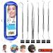 Dental Hygiene Oral Care Kit - Professional Teeth Cleaning Tools | Stainless Steel Dental Tools for Plaque and Tartar Removal | Includes Plaque Remover, Tartar Scraper, Tooth Scaler, Dental Pick - Sea Blue - Buy Online on SooperMarket.com
