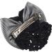 Lodokdre Faux Rhinestone Decor Ruched Bow Hair Snood Net Bun Cover White Black - Buy Online on SooperMarket.com