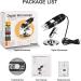 USB Microscope 40X-1000X Digital 3-in-1 Camera with Metal Stand for Windows, Mac, Android & Linux - Black - Buy Online on SooperMarket.com