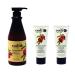 CODi Pomegranate Lotion - Body and Hand Lotion with Pump for Women and Men - Pomegranate Body Lotion with Wonderful Pomegranate Scent - Less Greasy  Quick Absorbent - 1 750ml Bottle and 2 100ml Tubes