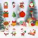 60Pcs Christmas Cake Decorations Edible Cupcake Toppers Santa Claus Snowman Reindeer Elf Christmas Tree Christmas Wreath Gingerbread Christmas Cupcake Topper Wrappers For Xmas Party Supplies Multicolour - Buy Online on SooperMarket.com