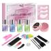 PERMANIA Eyelash Perm Kit  Brow Lamination with Lift Glue Balm  Rose Smell Strong Viscosity Gentle Formula for Eyebrow & Lash Lifting Salon Quality DIY at Home