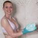 Exfoliating Glove Set - Spa Body Scrubber Mitts for Men and Women | Hanging Loop | Emerald Green + Pale Pink - Buy Online on SooperMarket.com