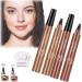 Glowly Secret Eyebrow Pen Glowly Secret Waterproof Natural Eyebrow Pen Glowly Secret 4 Tipped Precise Brow Pen 3D Microblading 4-Tip Eyebrow Pen Eyebrow Contouring Pen (02#+05#)