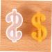 STOBOK 4pcs Silicone Mold Epoxy Resin Silicone Resin Molds Silicone Gummy Molds Diy Sign Mold Crystal White 4.8X4.2CM - Buy Online on SooperMarket.com
