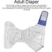 Buy Soft Adjustable Reusable Adult Diapers - Washable Fast-Drying Incontinence Care (Purple) - Buy Online on SooperMarket.com