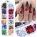 12 Grids Nail Foils Holographic Glitter Sequins - Gold/Silver Mirror Effect Confetti for DIY Manicure - Women/Girls Nail Art Flakes - Buy Online on SooperMarket.com