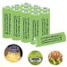 12 Counts AA 600mAh NiMH Rechargeable Batteries 1.2 Volt Double A Battery for Outside Solar Lawn Light