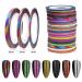 Lmoikesz 2 Set Multicolored Nail Art Striping Tape - Wide Application, Easy to Use - Fashionable Paper Gifts - Random Color 2MM - 2 Set - Buy Online on SooperMarket.com