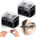 Universal Dual Eyeliner Sharpener Makeup 2 Pieces 2 Holes Dual Sharpener Eye Makeup Pencil Sharpener for Big & Small Sized Eye Pencil Sharpeners Eyebrow Pencil Sharpener Lip Liner Sharpener
