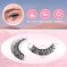 Glowing Win 10 Pair 3D False Eyelashes | Russian Strip Lashes | D Curl Reusable Cat Eye Volume & Wispy Fake Lashes - Buy Online on SooperMarket.com