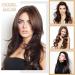 S-noilite Clip in Hair Extensions 24 Inch - Dark Brown Curly Wavy Hairpiece - Buy Online on SooperMarket.com
