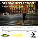 Sylanda LED Flashing Lights for School Bags | 4-Piece Waterproof Reflector Set | Safety Lights for Kids' Backpacks | Ideal for Hiking & Jogging - Yellow - Buy Online on SooperMarket.com