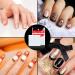 1200 pcs Self-Adhesive French Manicure Nail Sticker Set - White Half-Moon Shaped Decals for Nail Design (25 Sheets) - Buy Online on SooperMarket.com