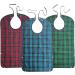 Adult Bib Reusable Washable Clothing Protector Waterproof Extra Long Bibs for Men Women Black Blue - Buy Online on SooperMarket.com
