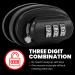 Innovatex Heavy-Duty Gun Trigger Lock Set with 3-Digit Combination - 3 Pack | Secure Handguns, Rifles, Pistols, and Shotguns | Solid Steel Home and Travel Safety Accessories - Buy Online on SooperMarket.com