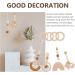 KESYOO 4Pcs Hanging Wooden Baby Toys Set for Play Gym and Teething - Baby Rattle Pendant Toy for Newborns - Light Brown - Buy Online on SooperMarket.com