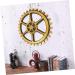 Cabilock 1pc Gear Ornaments Office Decore Wall Gear Wheel Art Wall Decoration Vintage Gear Wall Art Wooden 24X24CM - Buy Online on SooperMarket.com