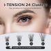 LASHVIEW Cluster Lashes - DIY 3D Eyelash Extensions, Reusable, Black, Super Thin Band, 24 Criss Cross Mix - Buy Online on SooperMarket.com