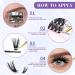 Lash Clusters Individual Lashes 40D-0.07D | 280PCS Eyelash Extension Cluster Lashes | DIY Eyelash Extensions at Home (9-16mm Mix - Buy Online on SooperMarket.com