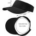 Adjustable Sport Visor Hats for Men and Women - Black Sun Visors - 5 Pieces Set - Buy Online on SooperMarket.com