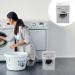 VILLCASE Washing Machine Shaped Laundry Container Large Capacity Metal Box Laundry Tin For Case With Handle Washing Box - Buy Online on SooperMarket.com