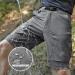 FREE SOLDIER Men's Cargo Shorts 32W x 12L Gray - Lightweight Quick Dry Hiking Tactical Shorts with Belt | Nylon Spandex Blend | Breathable & Durable - Buy Online on SooperMarket.com