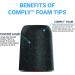 Comply Professional Series Memory Foam Tips - Large Size (3 Pairs) for Shure Earbuds - Buy Online on SooperMarket.com