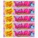 5 x 6 pieces of soft chewing gum fruity sweet snack Tutti Frutti nibbles