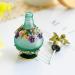 Yu Feng Vintage Crystal Perfume Bottles | Refillable Glass Butterfly & Flower D cor | Ideal for Essential Oils Green - Buy Online on SooperMarket.com